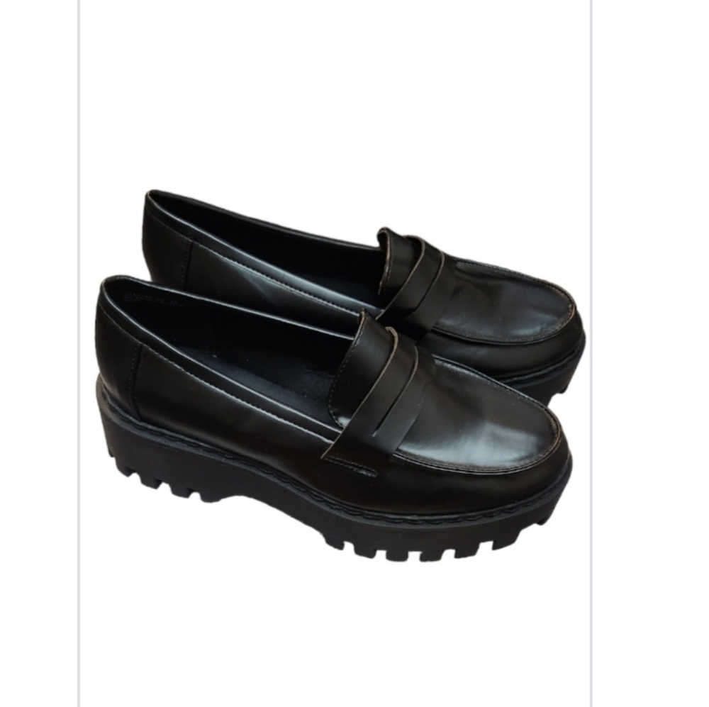 Platform penny loafers Size 10